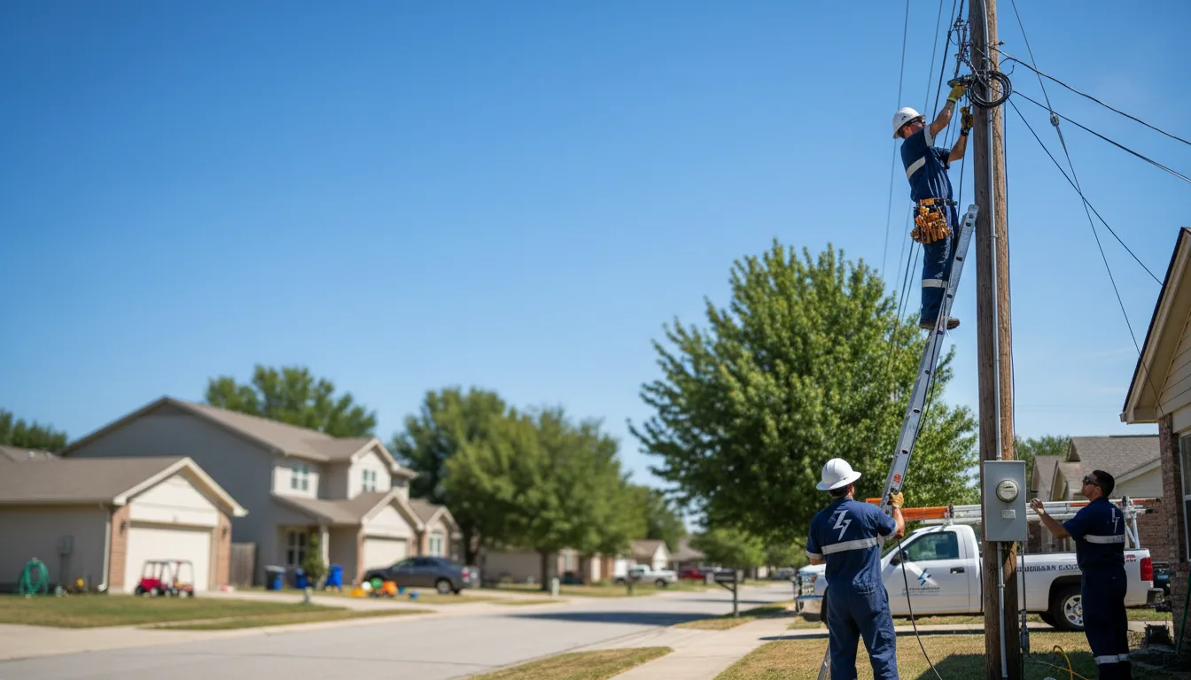Residential electrician providing installation services in Mousie, KY